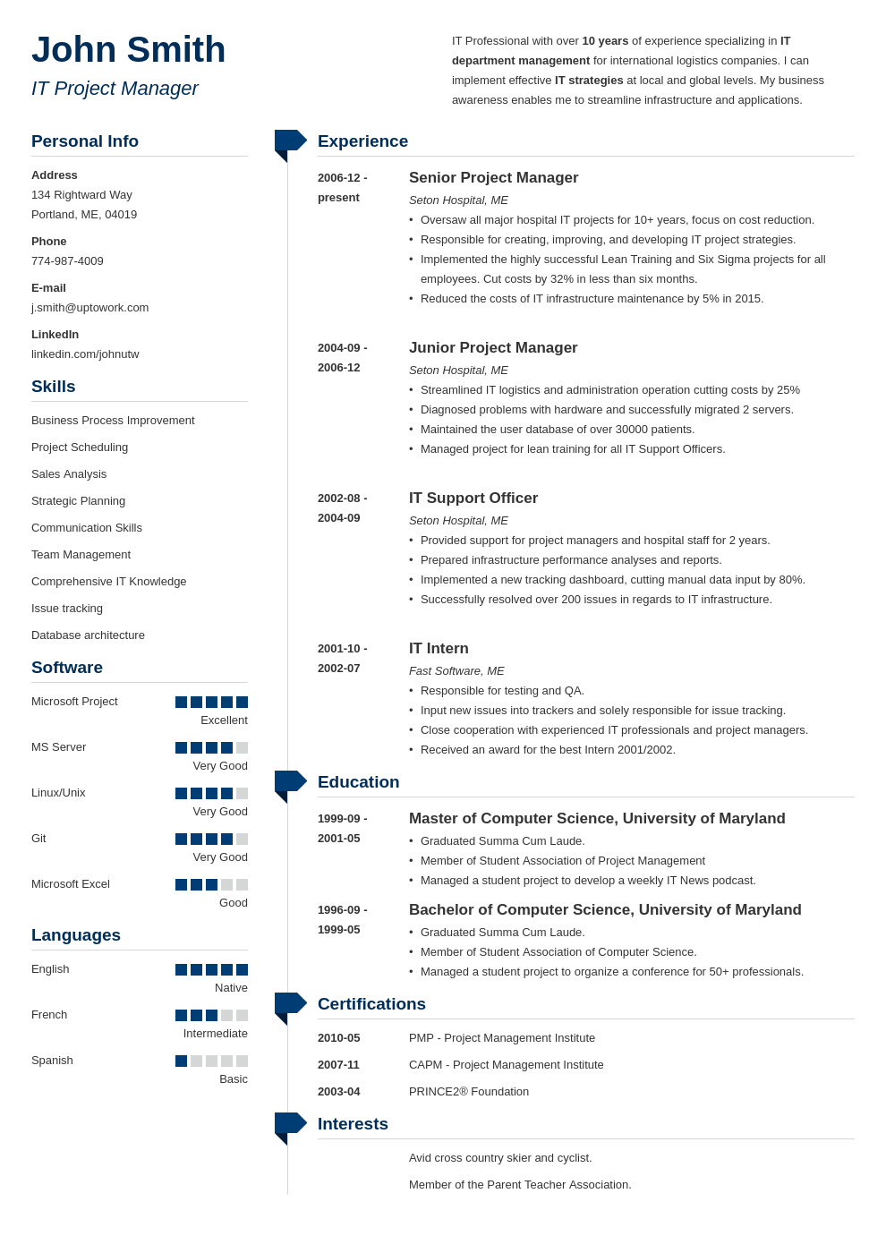 Professional Resume Template Muse