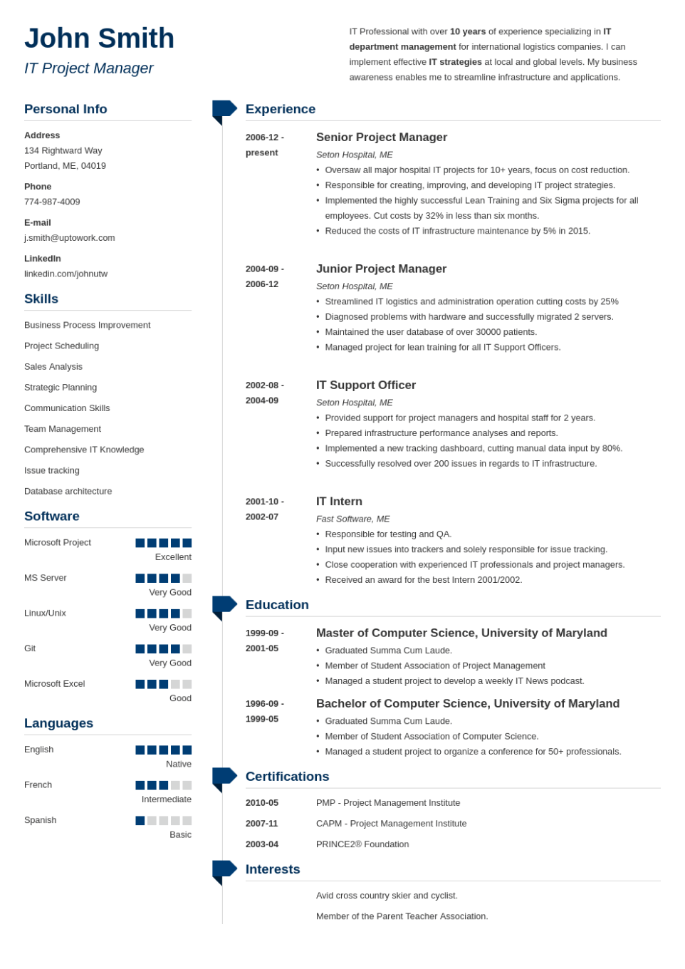 resume template for us free download microsoft word