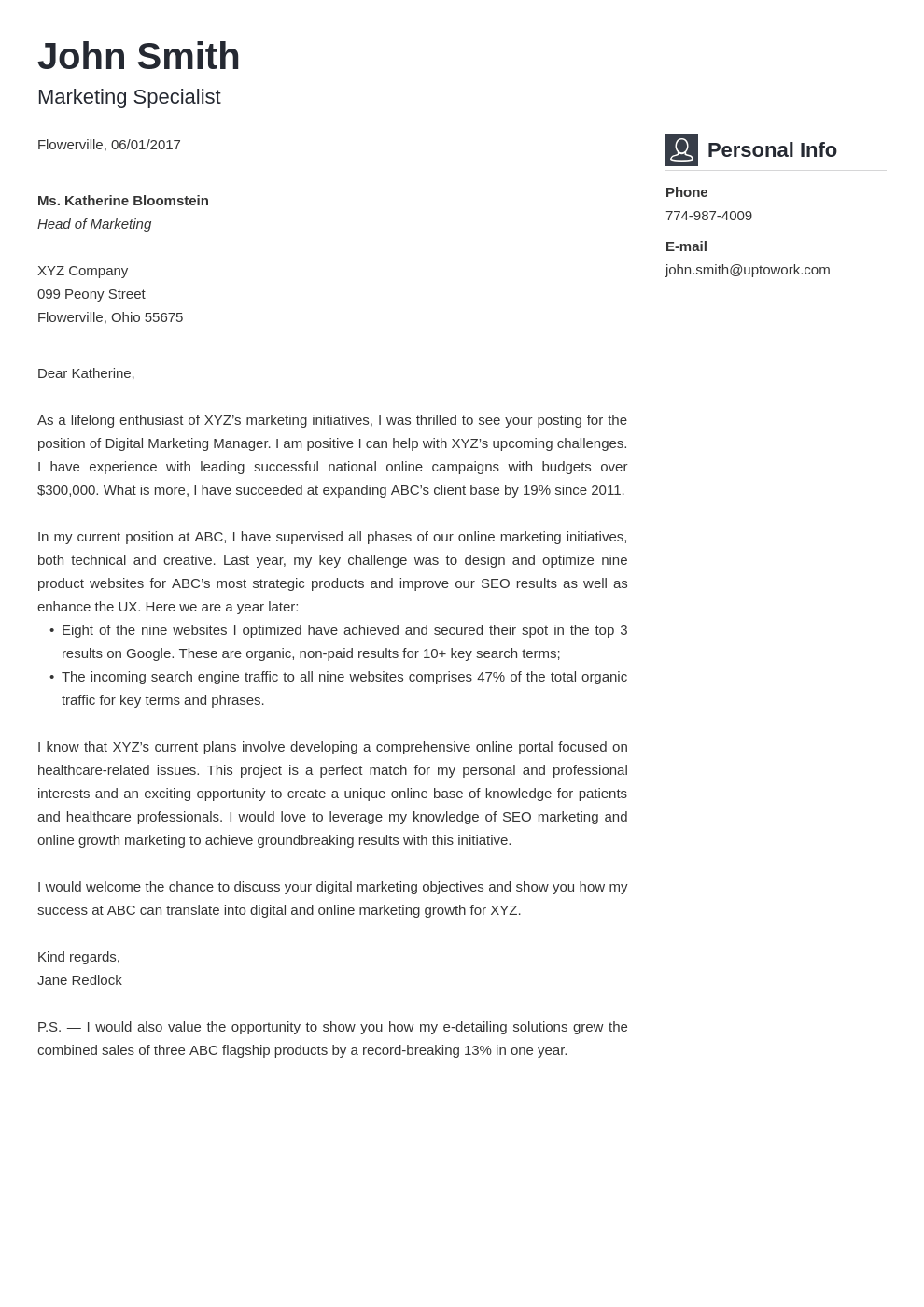 Professional Cover Letter Template Download - Online Cover Letter Library